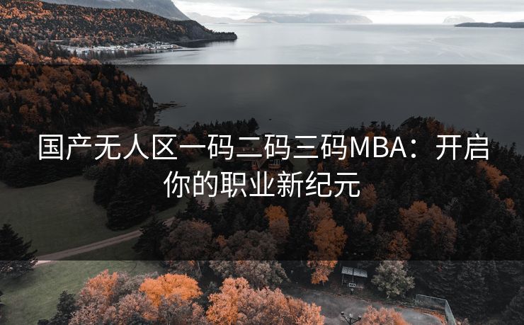 国产无人区一码二码三码MBA：开启你的职业新纪元